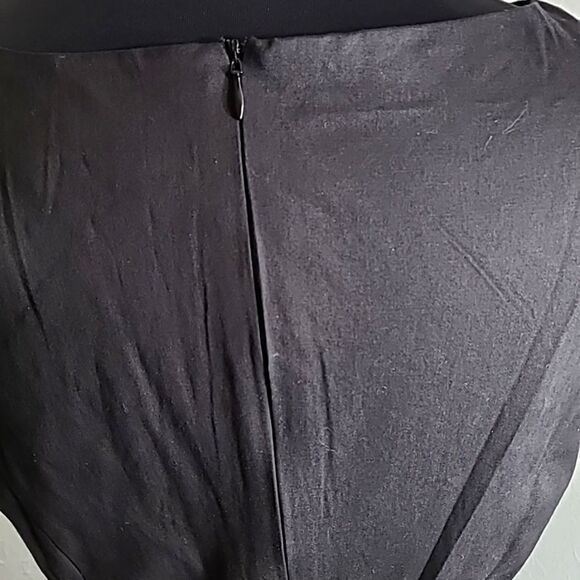 Pukavt Black Dress with Tie Belt, Cap Sleeves & Flowy Skirt, Size XL, NWOT - Picture 6 of 8